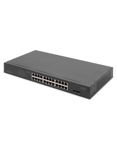 Switch 24x 2x SFP para rack 19"