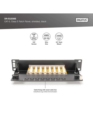 Patch panet 8x Cat6 FTP