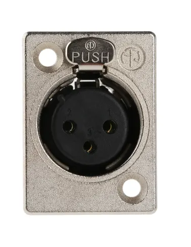 CONECTOR NEUTRIK XLR HEMBRA 3CTS PANEL