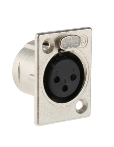 CONECTOR NEUTRIK XLR HEMBRA 3CTS PANEL