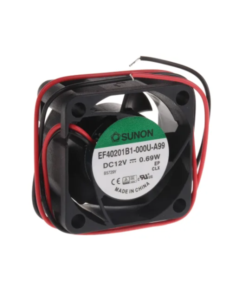 VENTILADOR 12V 40x40x20mm 18.35m3/h 28.5dBA Sistema Vapo