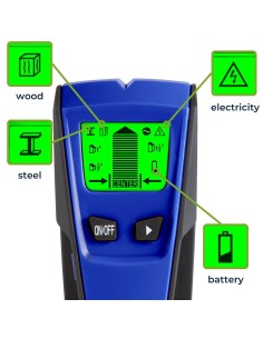 DETECTOR DE VIGAS DIGITAL-DETECTA HASTA 51mm-METAL-MADERA-CABLES