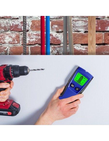 DETECTOR DE VIGAS DIGITAL-DETECTA HASTA 51mm-METAL-MADERA-CABLES