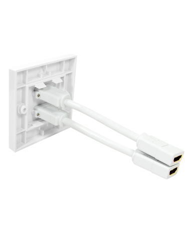 Roseta de pared 2x HDMI