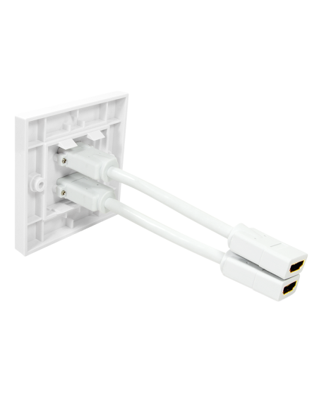 Roseta de pared 2x HDMI