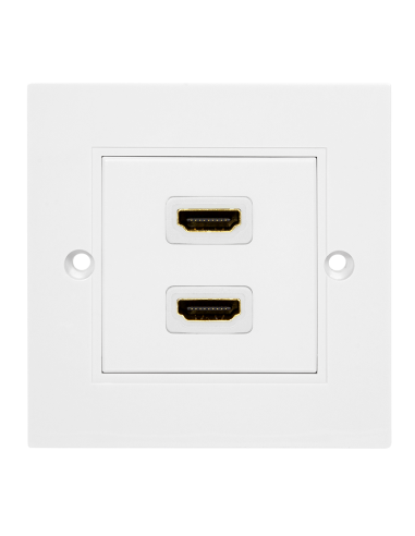 Roseta de pared 2x HDMI