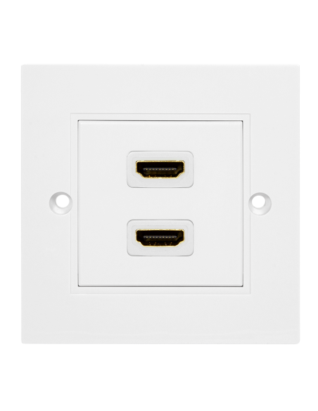 Roseta de pared 2x HDMI