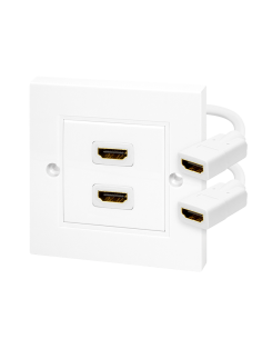 Roseta de pared 2x HDMI