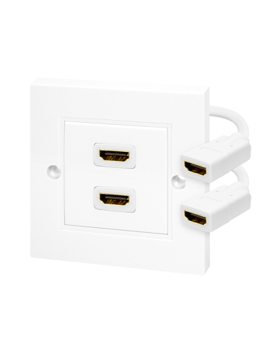 Roseta de pared 2x HDMI