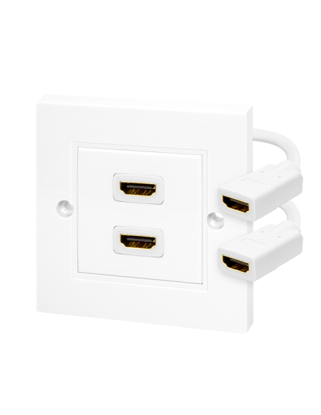 Roseta de pared 2x HDMI