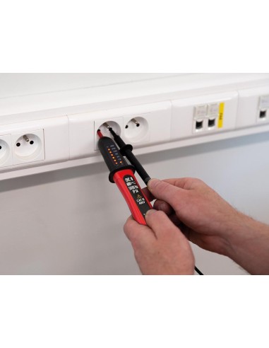 PROBADOR DE VOLTAJE BIPOLAR- AC & DC CATIII- DE 12V - 400V PANTALLA LED