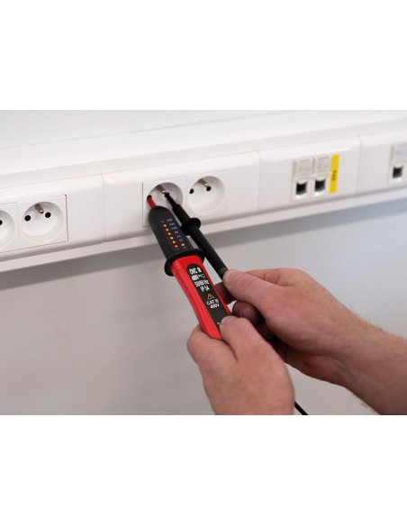 PROBADOR DE VOLTAJE BIPOLAR- AC & DC CATIII- DE 12V - 400V PANTALLA LED