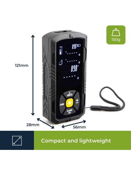 MEDIDOR DE DISTANCIA LASER DIGITAL 50Mts