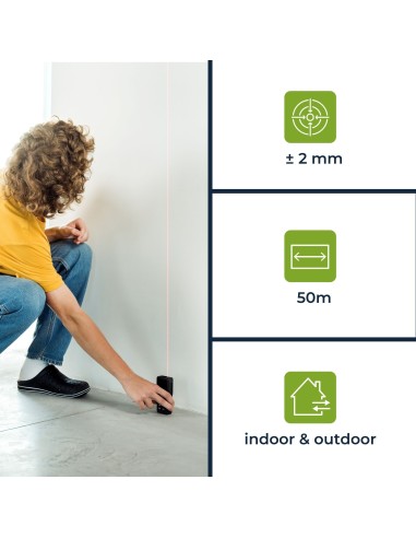 MEDIDOR DE DISTANCIA LASER DIGITAL 50Mts