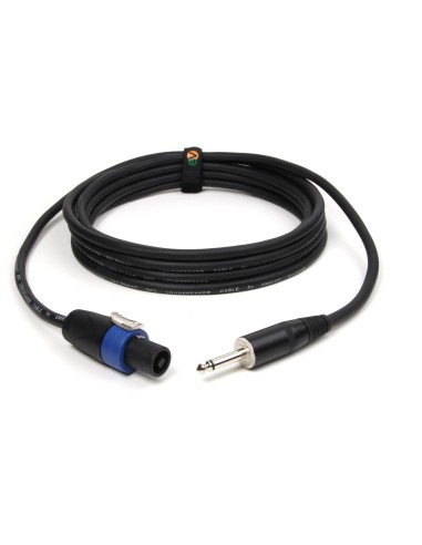 Cable Altavoz 1.5mm² DE 10MTS. Montado Speakon 2 - JACK 6,3 M mono 10mts