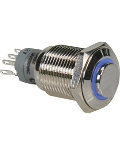 INTERRUPTOR ANTIVANDALICO ARO AZUL 1NA/1NC