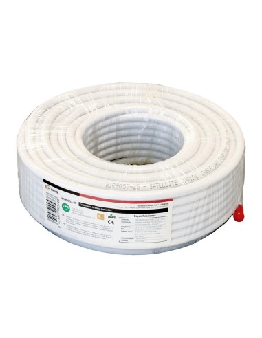 BOBINA DE 5MTS. DE CABLE COAXIAL DE ANTENA TV RG6