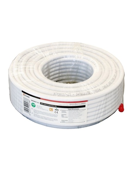 BOBINA DE 15MTS. DE CABLE COAXIAL DE ANTENA TV RG6