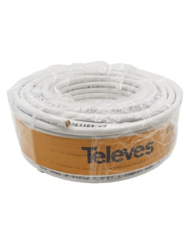 BOBINA 10M CABLE COAXIAL TELEVES PARA ANTENA TRIPLE BLINDAJE