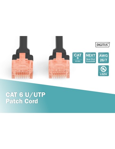 5MTS CAT6 UTP RJ-45 LATIGUILLO NEGRO