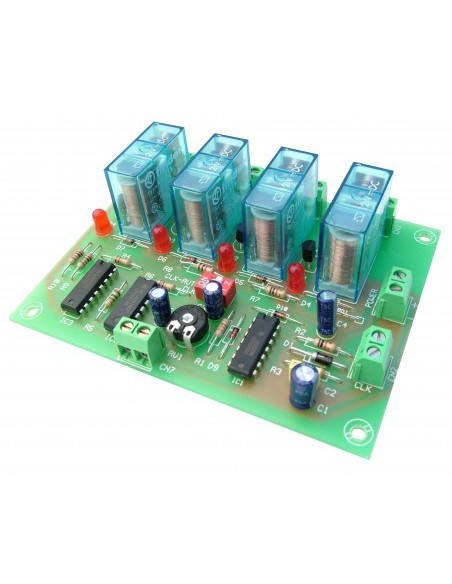 MANDO SECUENCIAL 4 SALIDAS