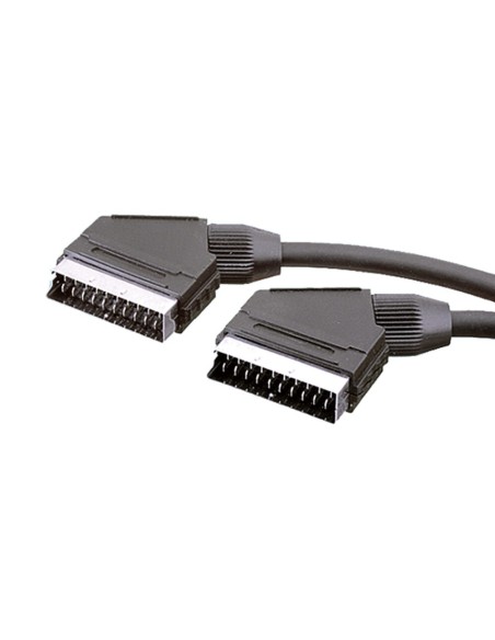 Cable SCART EUROCONECTOR Macho-Macho 1.5MT negro