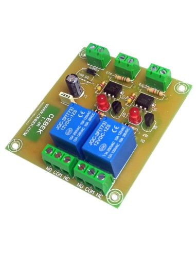 MODULO OPTO ACOPLADO 3/24V 2 RELES 12V