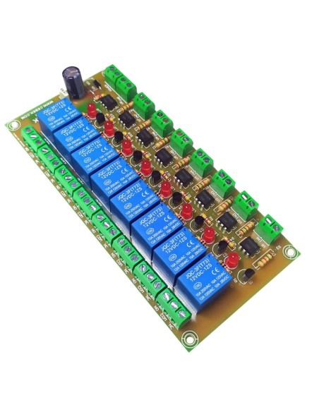 MODULO OPTO ACOPLADO 3/24V 8 RELES 12V