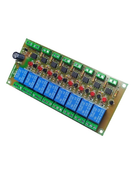 MODULO OPTO ACOPLADO 3/24V 8 RELES 12V