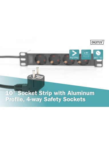 Regleta 10" 4X S/INT