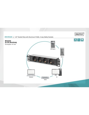 Regleta 10" 4X S/INT