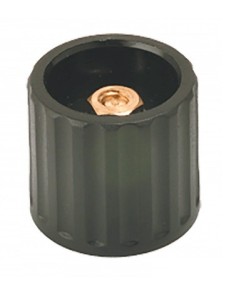 BOTON OMEGA NEGRO Ø:14mm EJE DE 1/4"