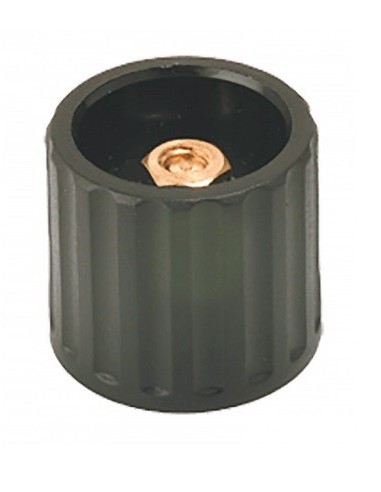 BOTON OMEGA NEGRO Ø:14mm EJE DE 1/4"