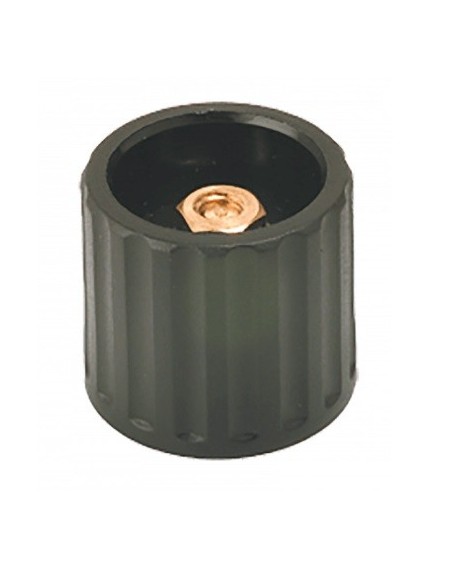 BOTON OMEGA NEGRO Ø:14mm EJE DE 1/4"