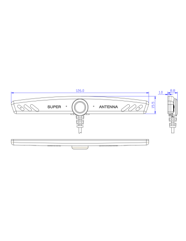 ANTENA WIFI 3DBI CONECTOR SMA MACHO