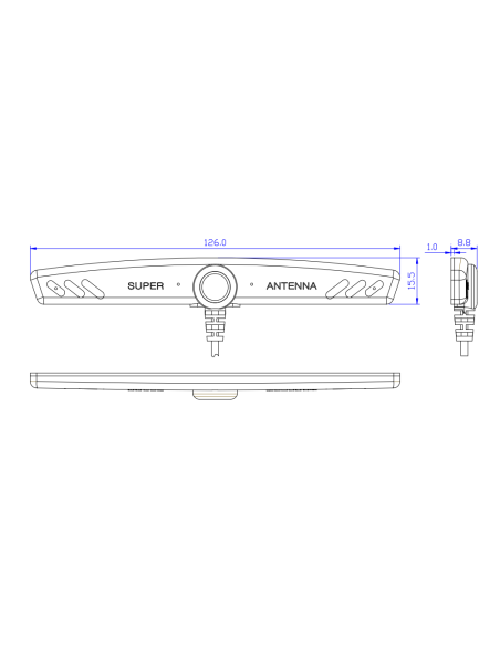 ANTENA WIFI 3DBI CONECTOR SMA MACHO