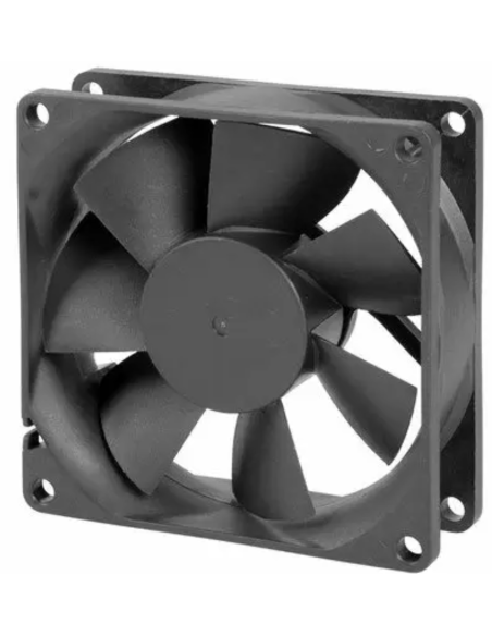 VENTILADOR 12V 80x80x25mm 3 CABLES CON CONECTOR