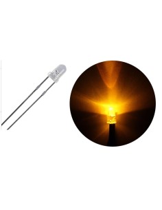 LED 3MM BLANCO CALIDO 8000MCD TRANSPARENTE