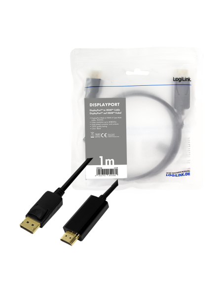 Cable DisplayPort / HDMI 1Mts M/M