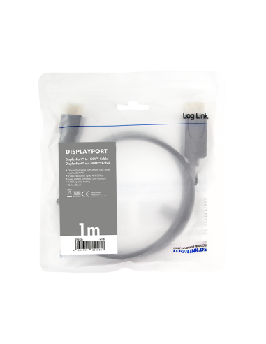 Cable DisplayPort / HDMI 1Mts M/M