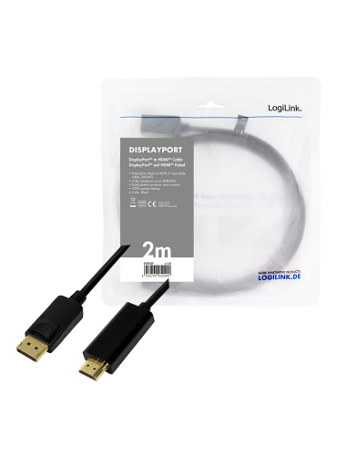 Cable DisplayPort 1.2 a HDMI 1.4 - 2 m