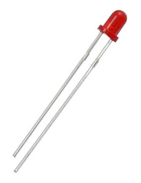 LED 3MM ROJO 12V DIFUSO