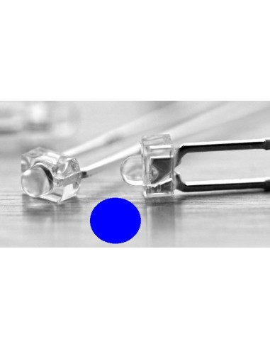 LED AZUL DE 1.8MM 30º 800MCD TRANSPARENTE