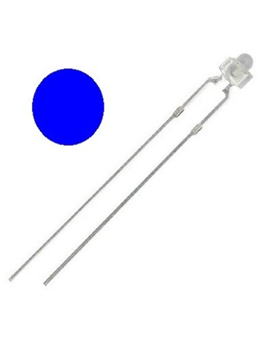 LED AZUL DE 1.8MM 30º 800MCD TRANSPARENTE