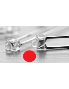 LED ROJO 1.8MM 4CD 30º 2.2V TRANSPARENTE 2