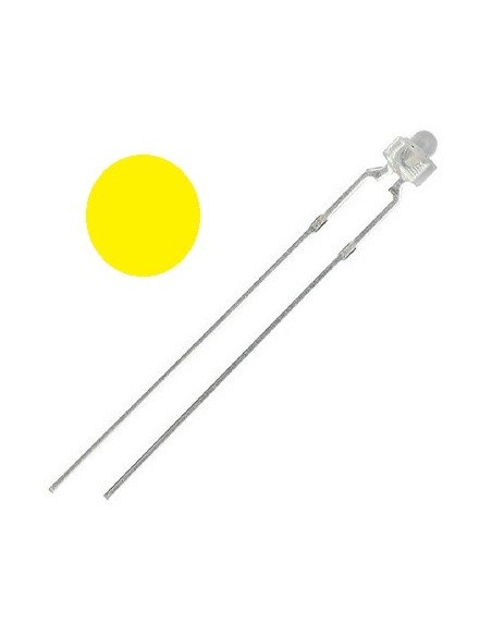 LED AMBAR 1.8MM 1.5 CD 30º 2.2V TRANSPARENTE