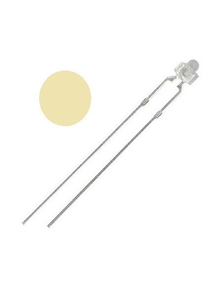 LED BLANCO CALIDO 1.8MM 3CD TRANSPARENTE