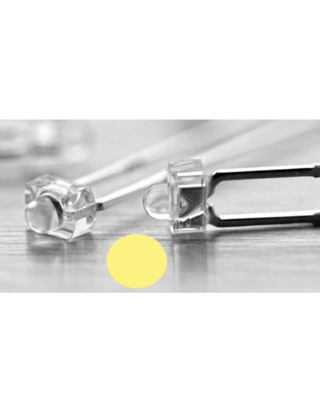 LED BLANCO CALIDO 1.8MM 3CD TRANSPARENTE