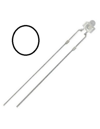 LED BLANCO FRIO 1.8MM 6CD 30º TRANSPARENTE