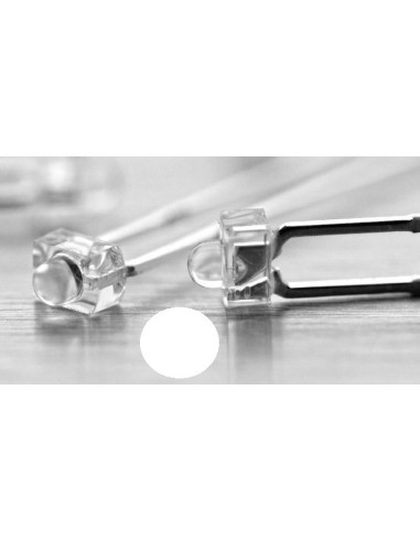 LED BLANCO FRIO 1.8MM 6CD 30º TRANSPARENTE